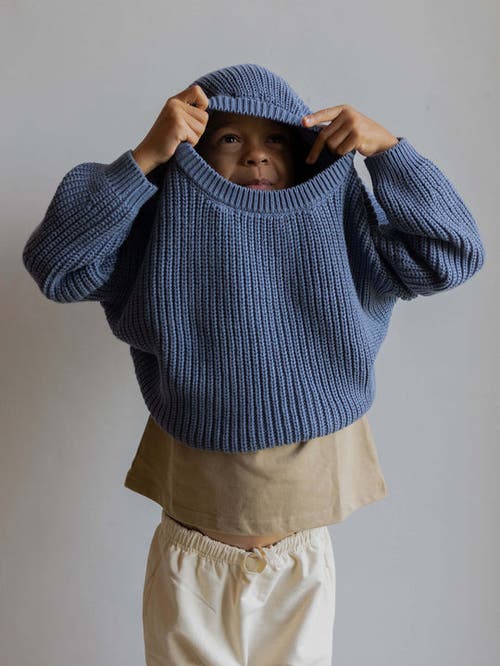 The Simple Folk The Chunky Sweater In Cornflower Blue