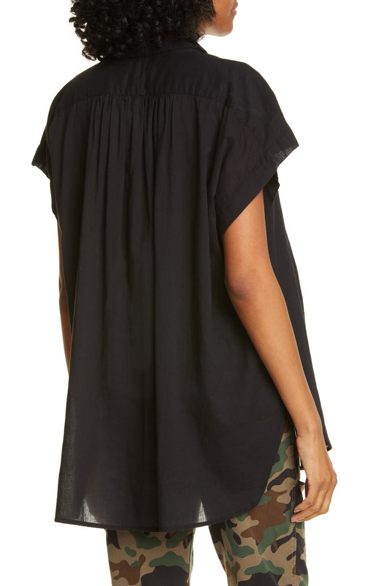 Nili Lotan Normandy Gathered Yoke Blouse, Alternate, color,