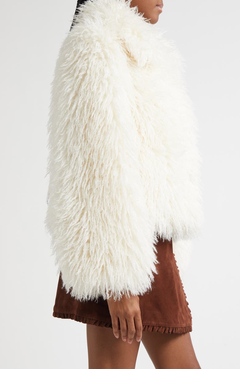 Cinq à Sept Geraldine Faux Fur Coat, Alternate, color, Ivory/Ivory