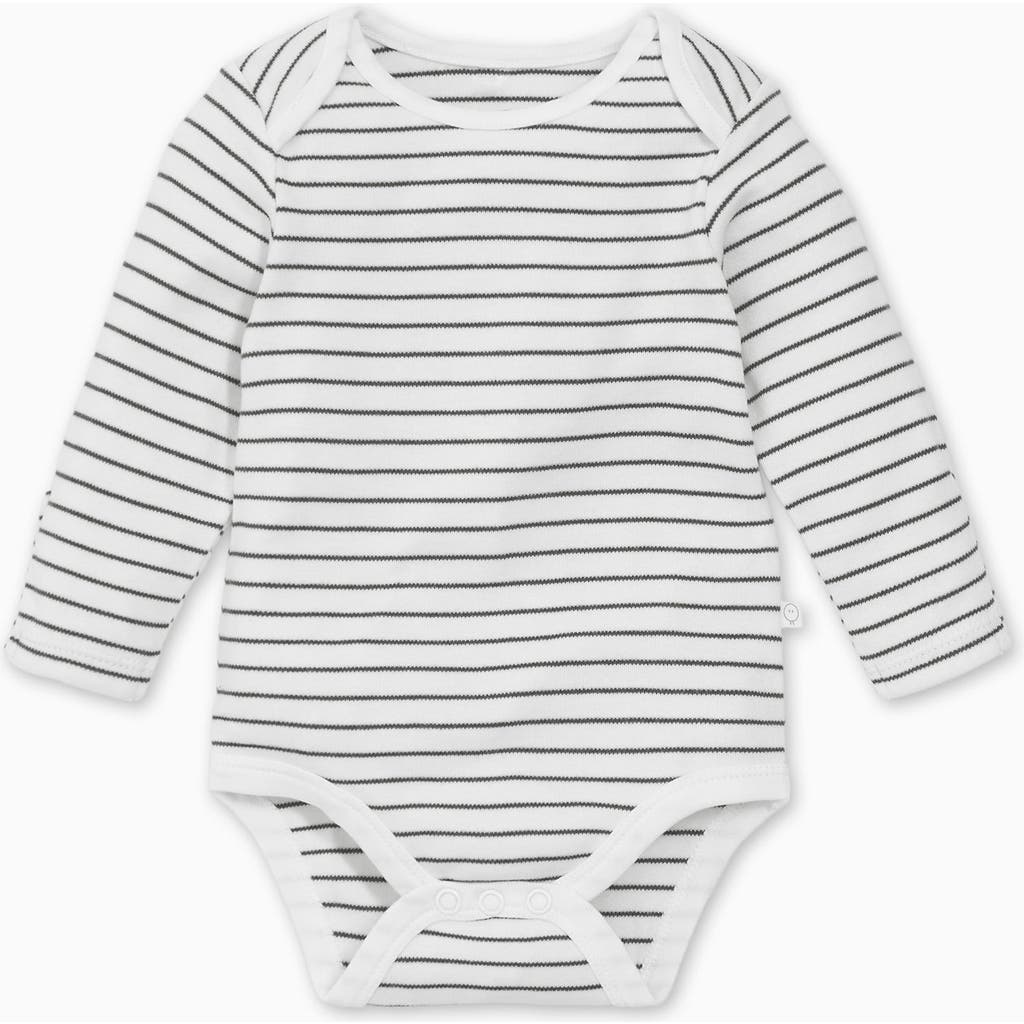 Mori Kids' Long Sleeve Bodysuit In Neutral