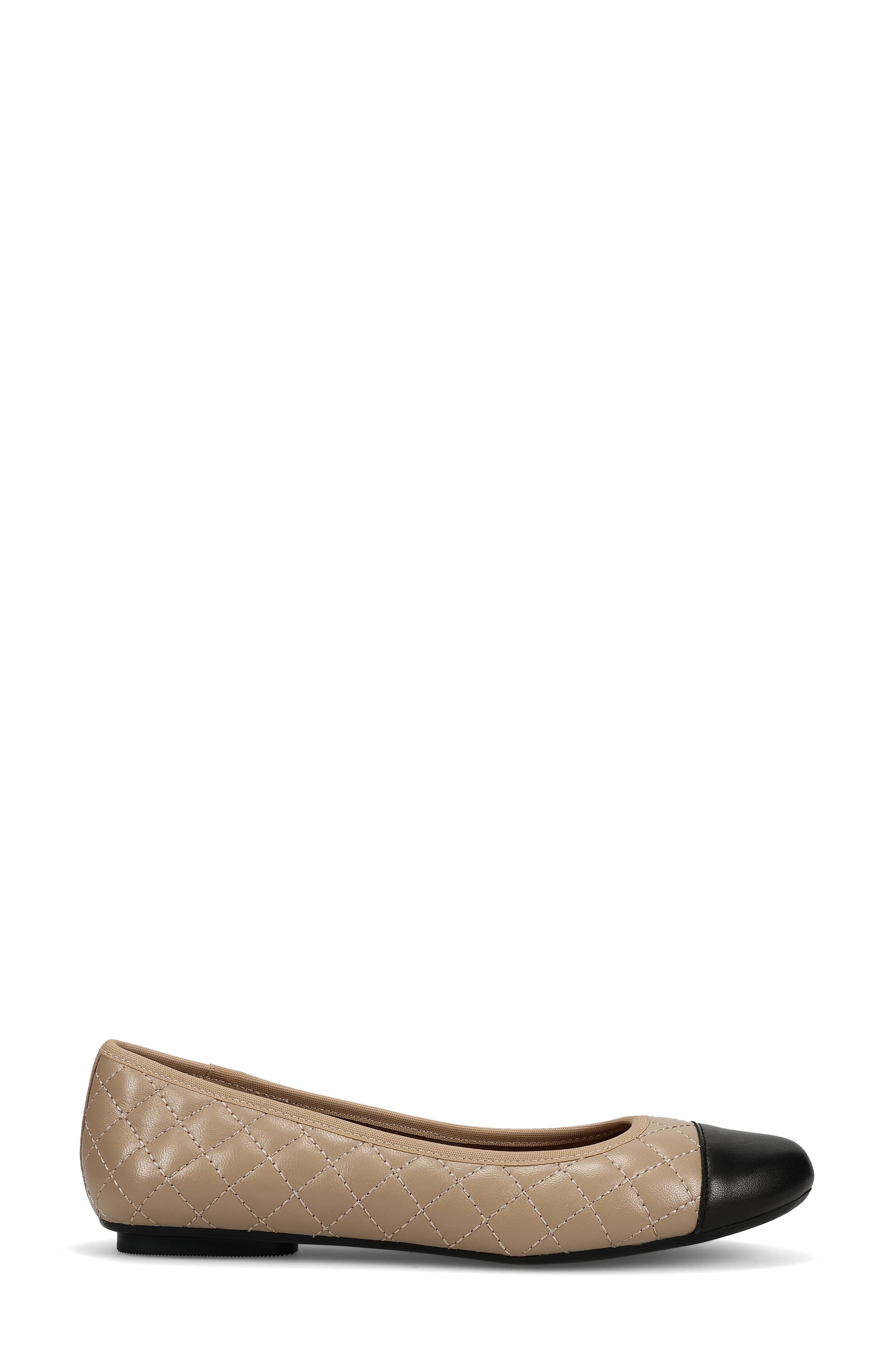 VANELi 'Serene' Flat, Alternate, color, Pudding/ Black Leather