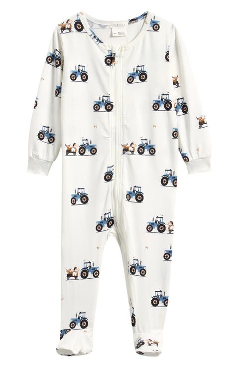 Print Zip Footie