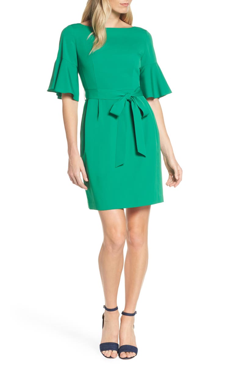 Eliza J Bell Sleeve Sheath Dress, Alternate, color, 