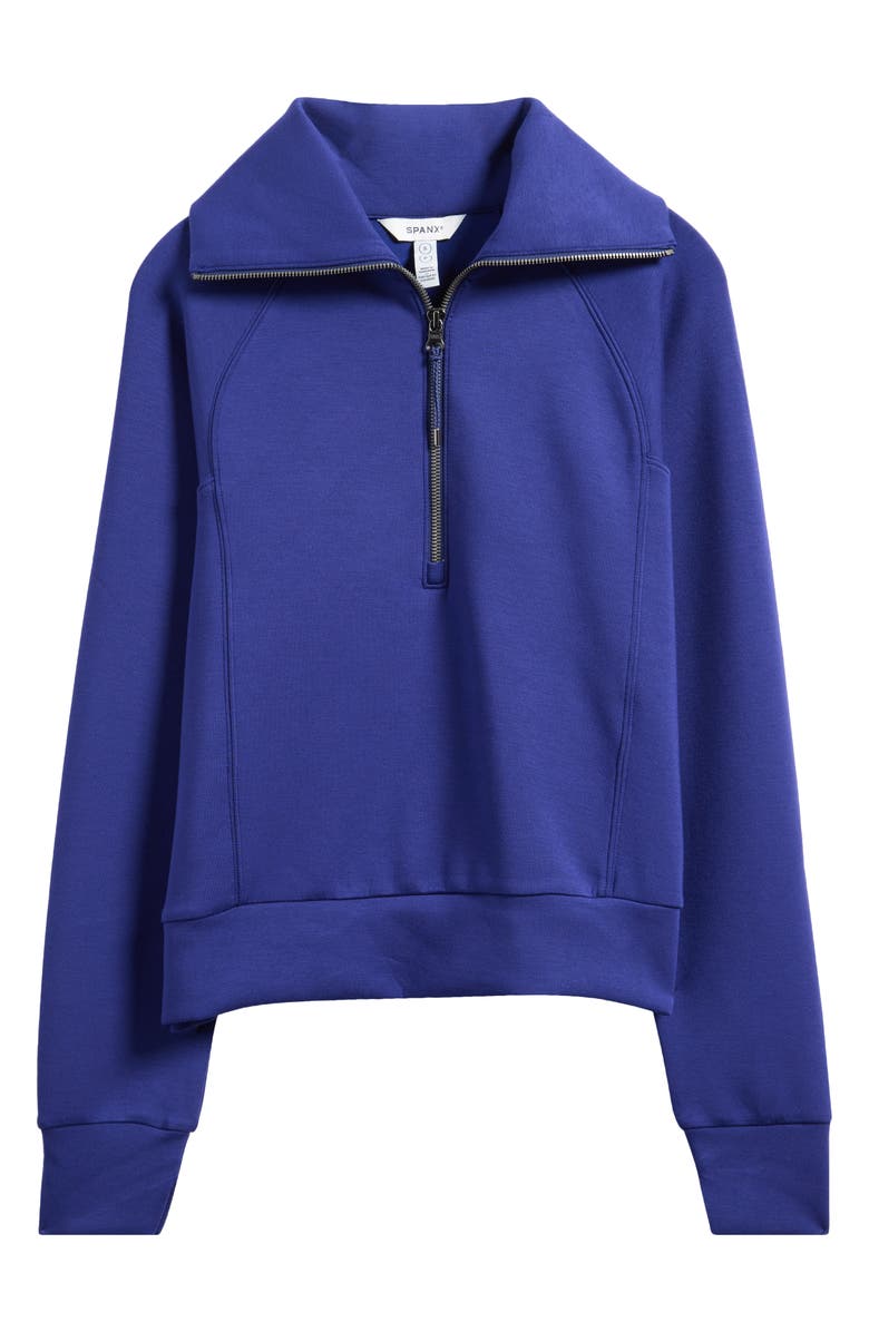 SPANX<sup>®</sup> AirEssentials Half Zip Sweatshirt, Alternate, color, Midnight Iris