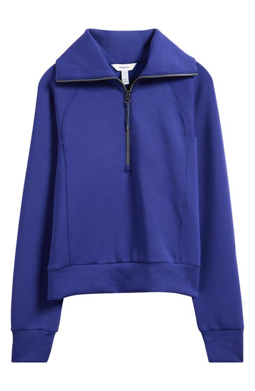 Spanx ® Airessentials Half Zip Sweatshirt In Blue