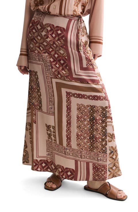 Print Ankle Skirt