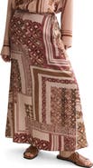 Scotch & Soda Print Ankle Skirt