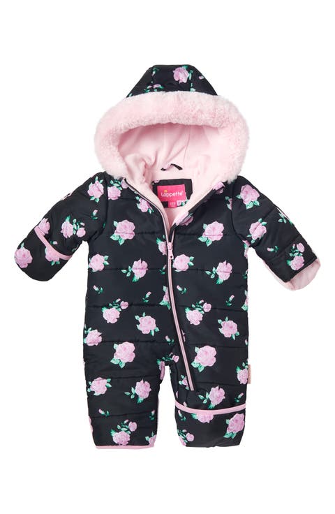 Faux Fur Trim Quilted Pram (Baby)