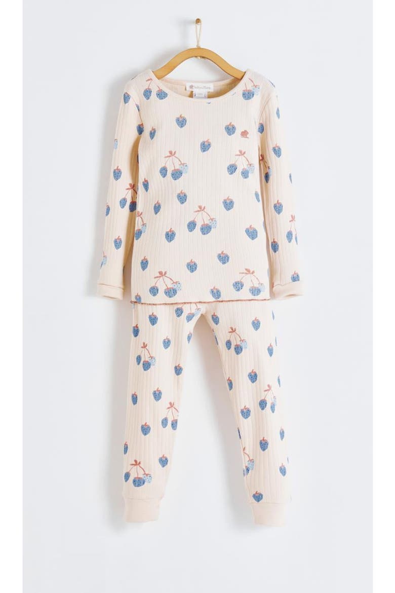 Premium Cotton Berrypop Snug Fit Long Pajama Set for Infant, Main, color, BLUE