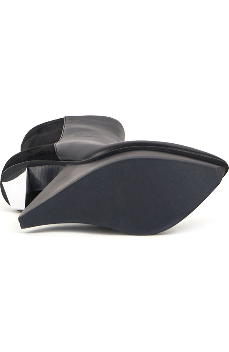 United Nude Edge Platform Bootie, Alternate, color, Black + Silver