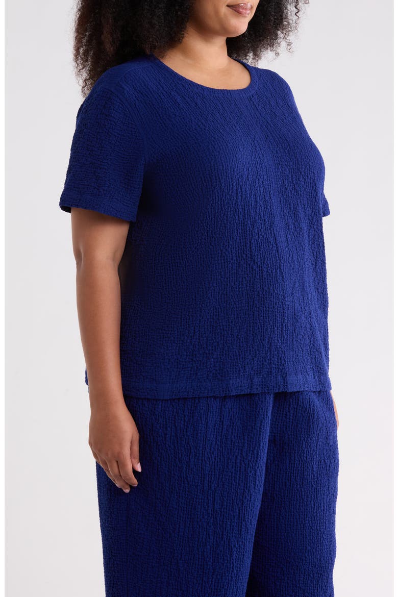 Texture Stretch Organic Cotton Top, Alternate, color, INFINITY