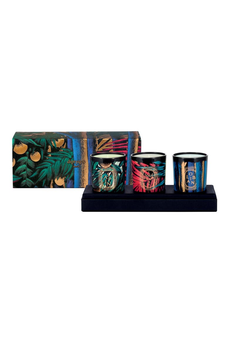 Colored Glass Candle Trio (Limited Edition), Main, color, NO COLOR