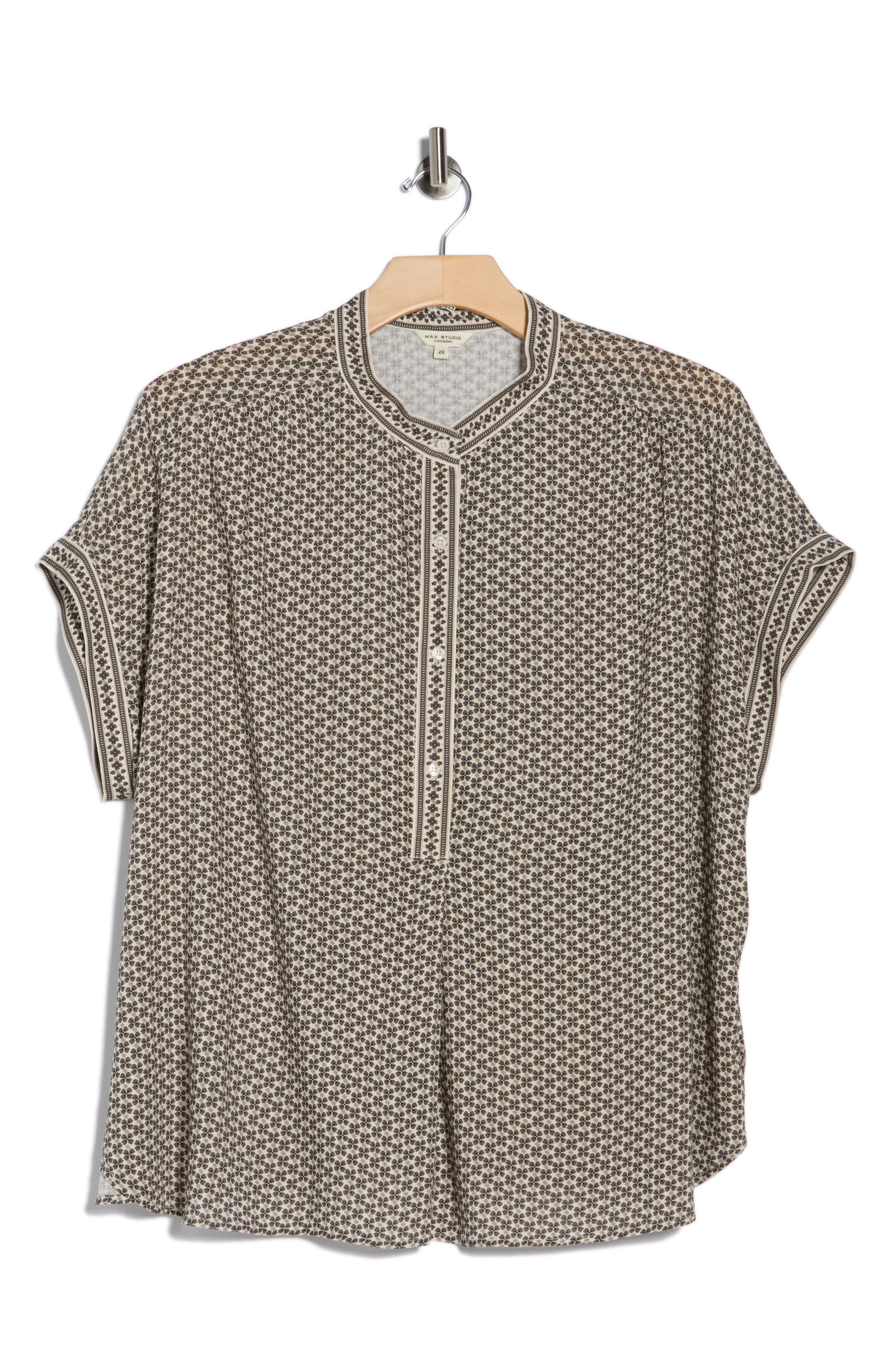 MAX STUDIO Dolman Short Sleeve Top