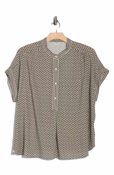 MAX STUDIO Dolman Short Sleeve Top