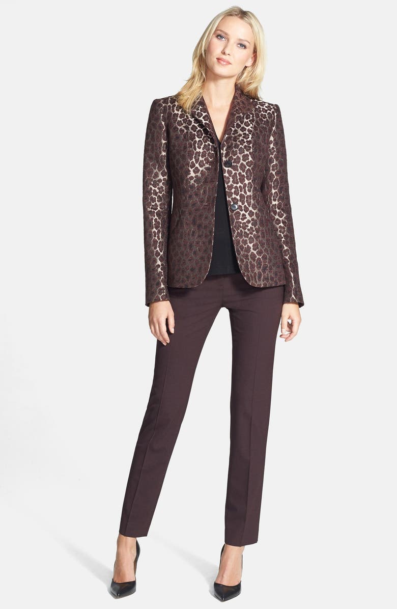 Lafayette 148 New York Pleated V-Neck Top, Alternate, color, 