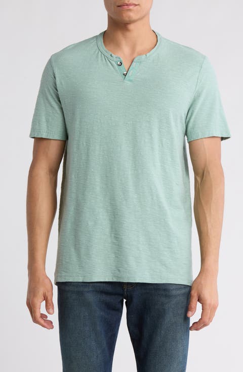 Burnout Notch Neck T-Shirt