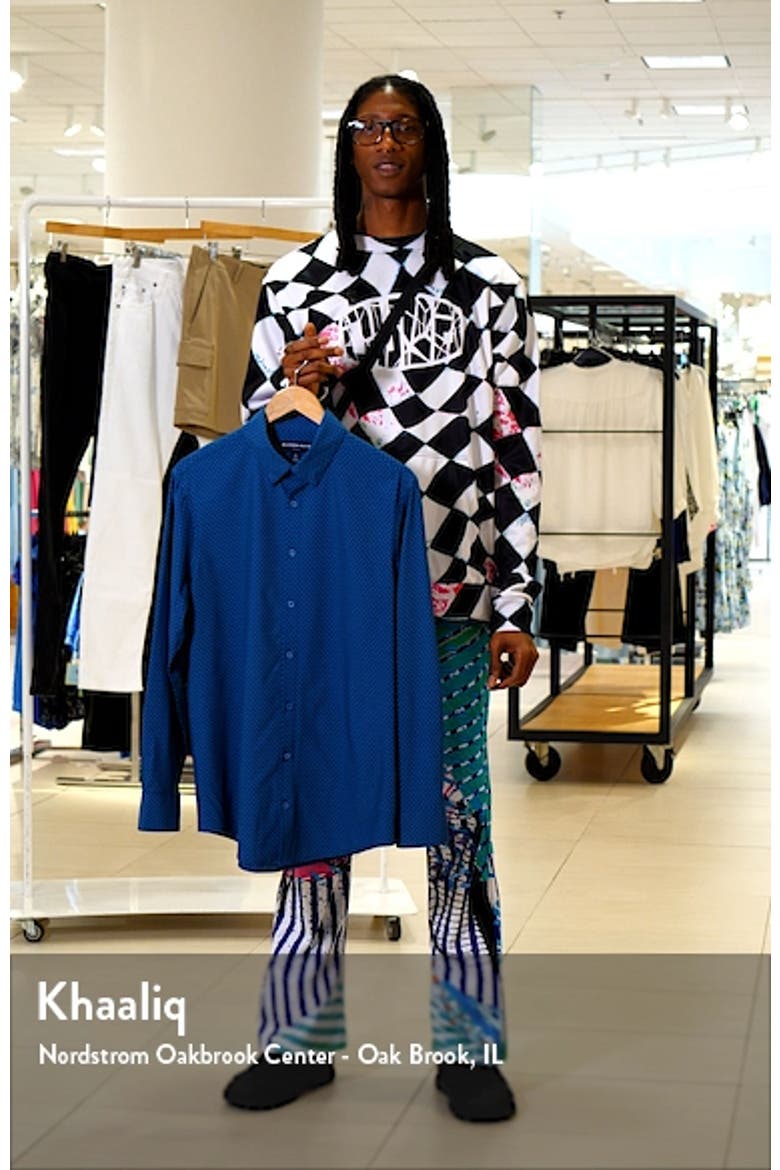 Leeward Star Print Button-Up Performance Shirt video