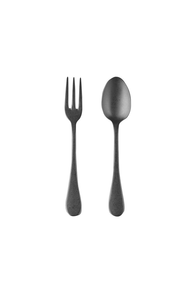 Vintage Serving Set - 2 Pieces, Main, color, Black Gold