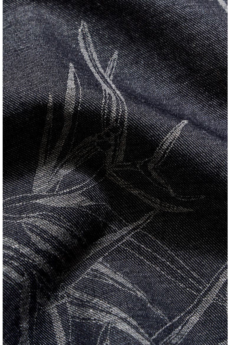 Mélange Reeds Wilson Button-Up Shirt, Alternate, color, BLACK
