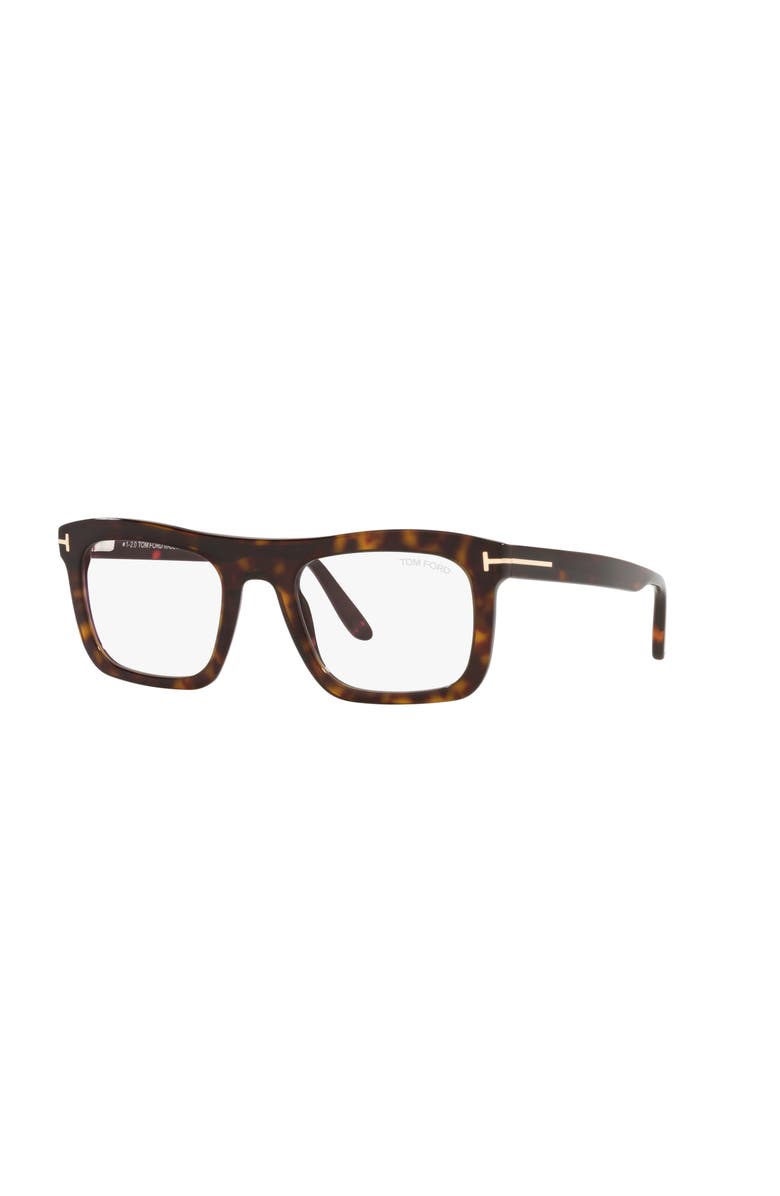 TOM FORD 52mm Rectangle optical glasses, Main, color, Tortoise