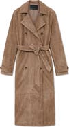 Reiss Ester Suede Trench Coat