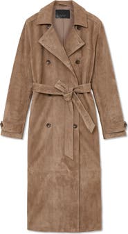 Reiss Ester Suede Trench Coat