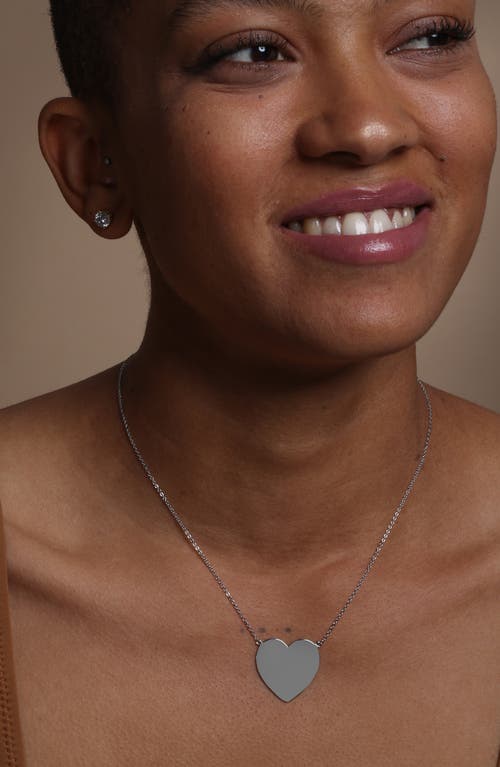 Melinda Maria You Have My Heart Necklace In Silver