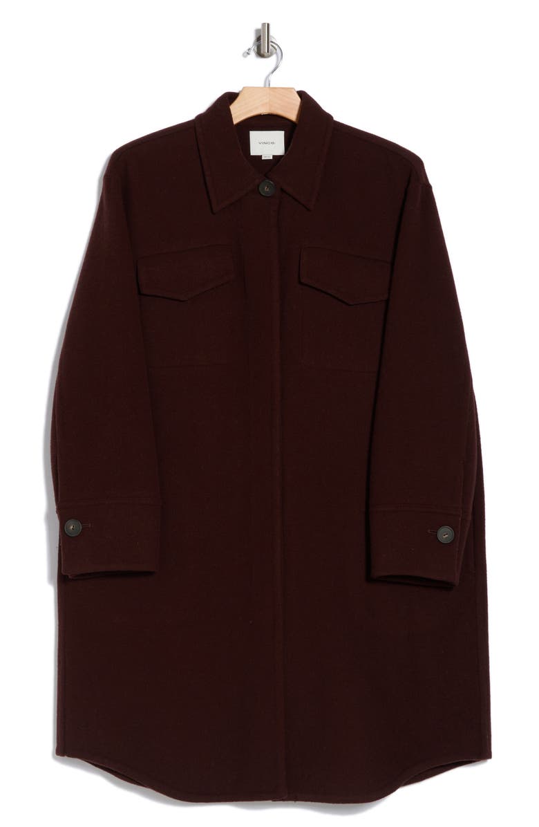 Double Pocket Wool Blend Coat
