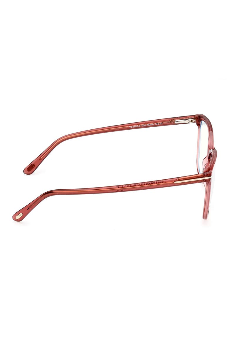 54mm Square Blue Light Blocking Glasses, Alternate, color, PINK / OTHER