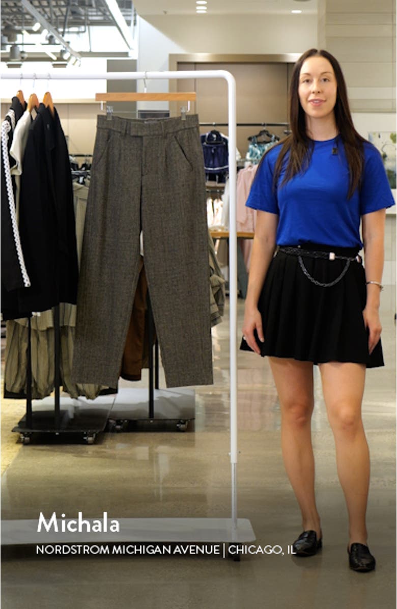 'Ab'Solution Skyrise Herringbone Ankle Slim Trousers, sales video thumbnail