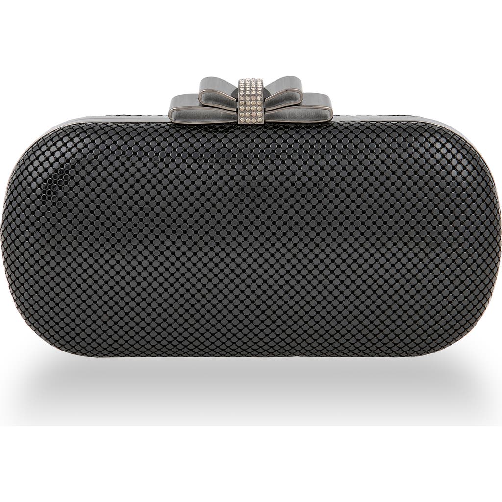 Whiting & Davis Marilyn Bow Minaudiere In Black
