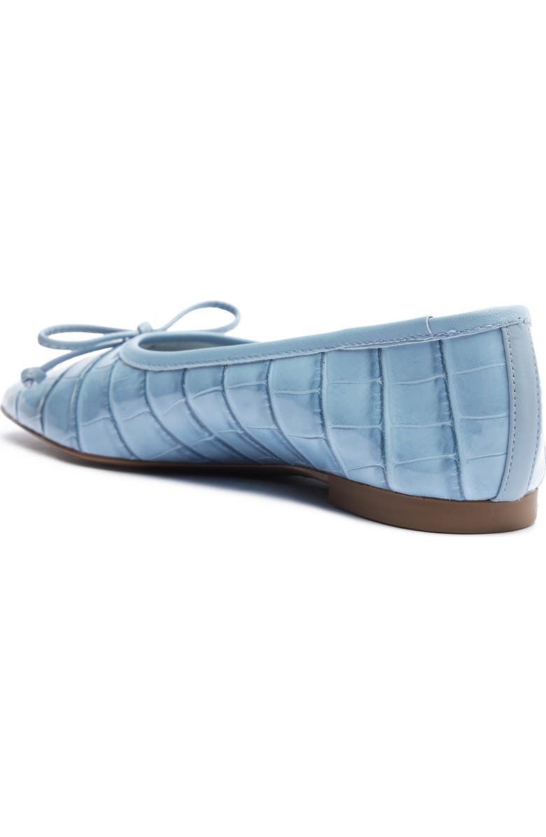 Schutz Arissa Croc Embossed Ballet Flat, Alternate, color,