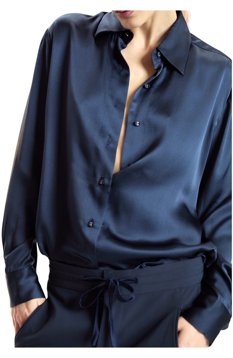 Cynthia Rowley Pinstripe Cargo Pants, Alternate, color, Heather Grey