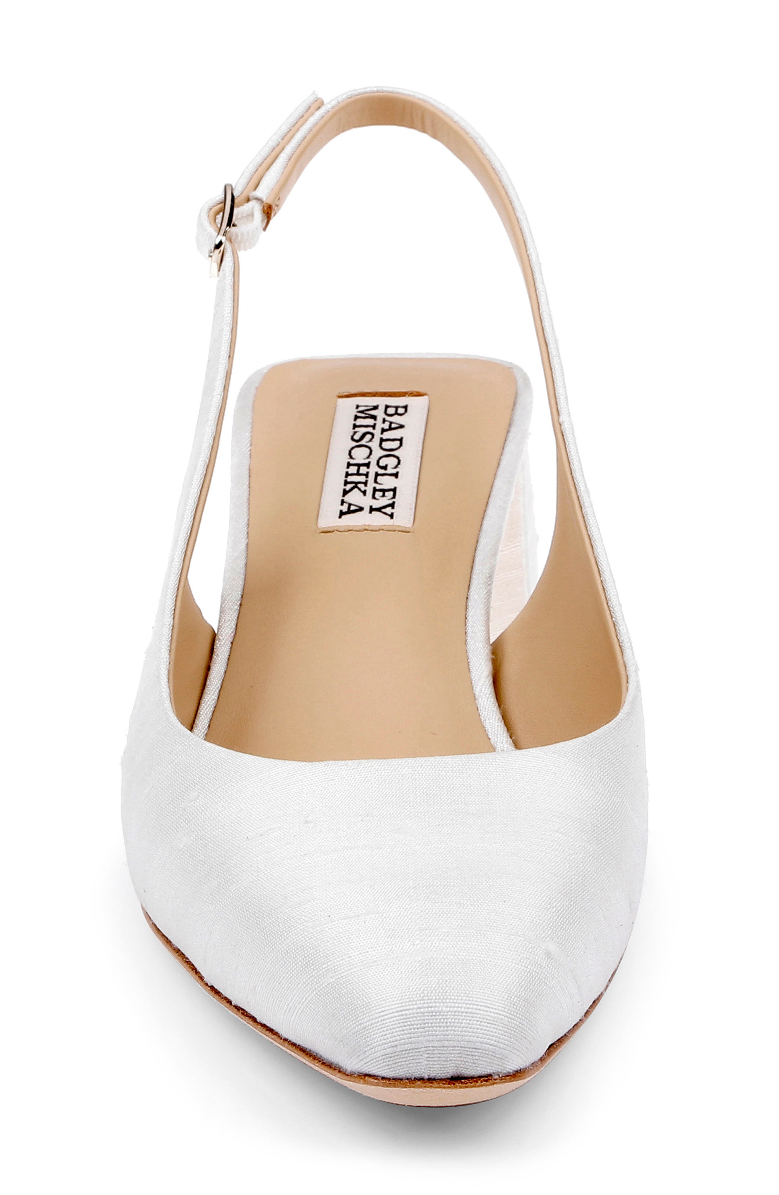 Oaklee Block Heel Slingback Pump, Alternate, color, IVORY SILK