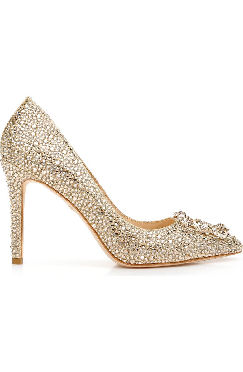 Badgley Mischka Collection Cher II Pointed Toe Pump, Alternate, color, Platino