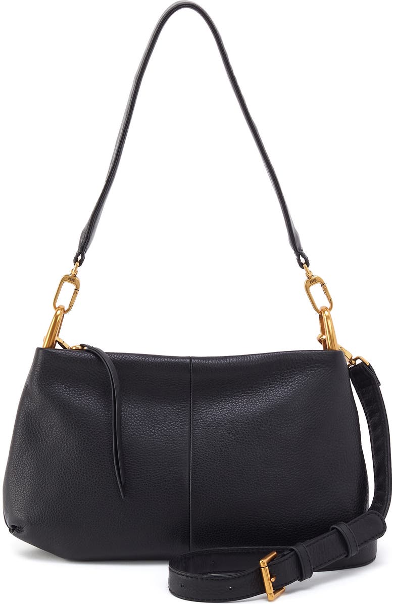 HOBO Vance Leather Crossbody Bag, Main, color, Black