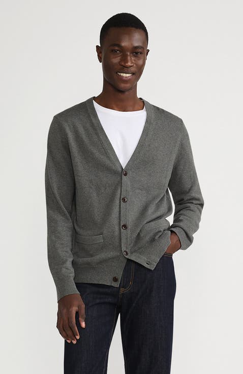 Fine Gauge Cotton Cardigan