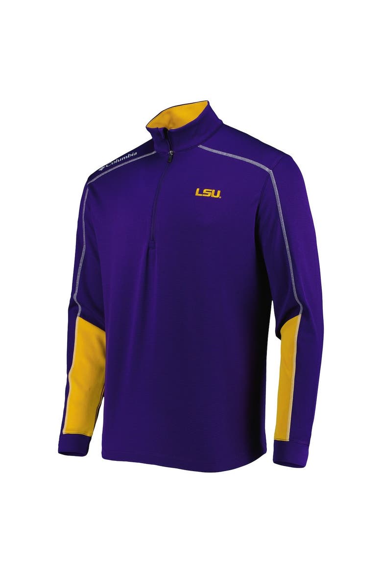 Men's Columbia Purple LSU Tigers Shotgun 2.0 Omni-Wick Quarter-Zip Jacket, Alternate, color, Purple
