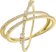 Bony Levy Audrey Crossover Diamond Ring