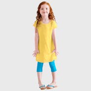 CITY THREADS Baby Girls Soft 100% Cotton Knit Jersey Cap Sleeve Dress