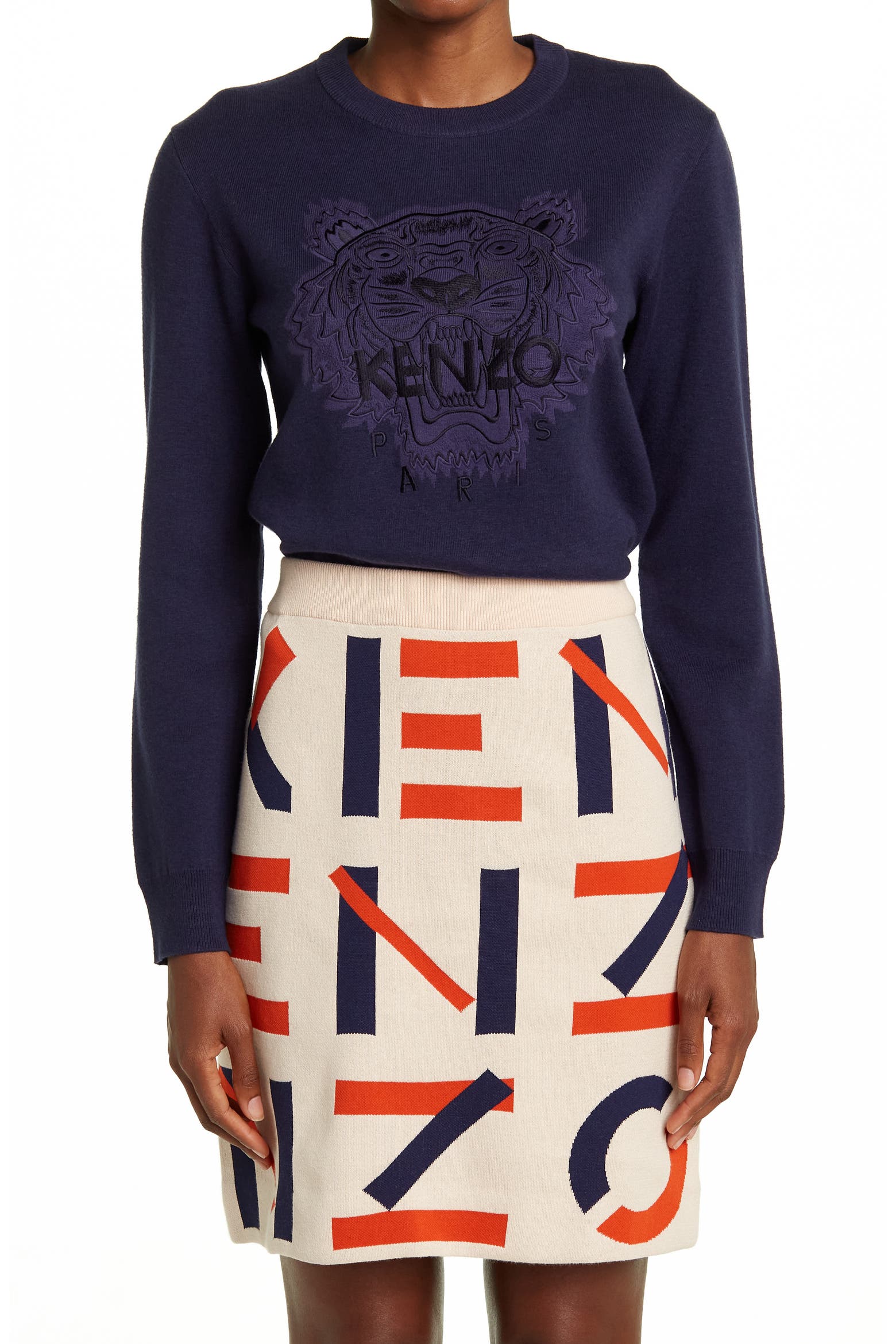 Tiger Blend In KENZO Paris Tiger Wool Blend Crewneck Pullover (Women) | Nordstromrack