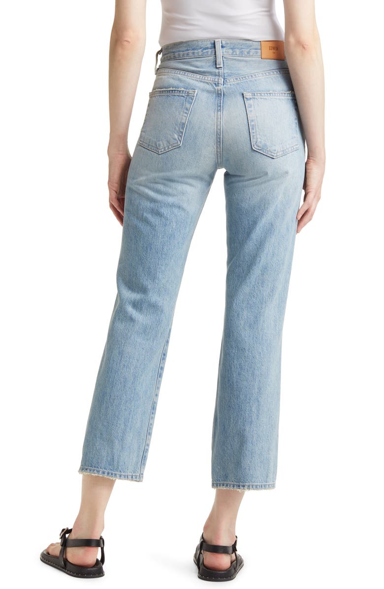 EDWIN Kali High Waist Ankle Straight Leg Jeans, Alternate, color, 