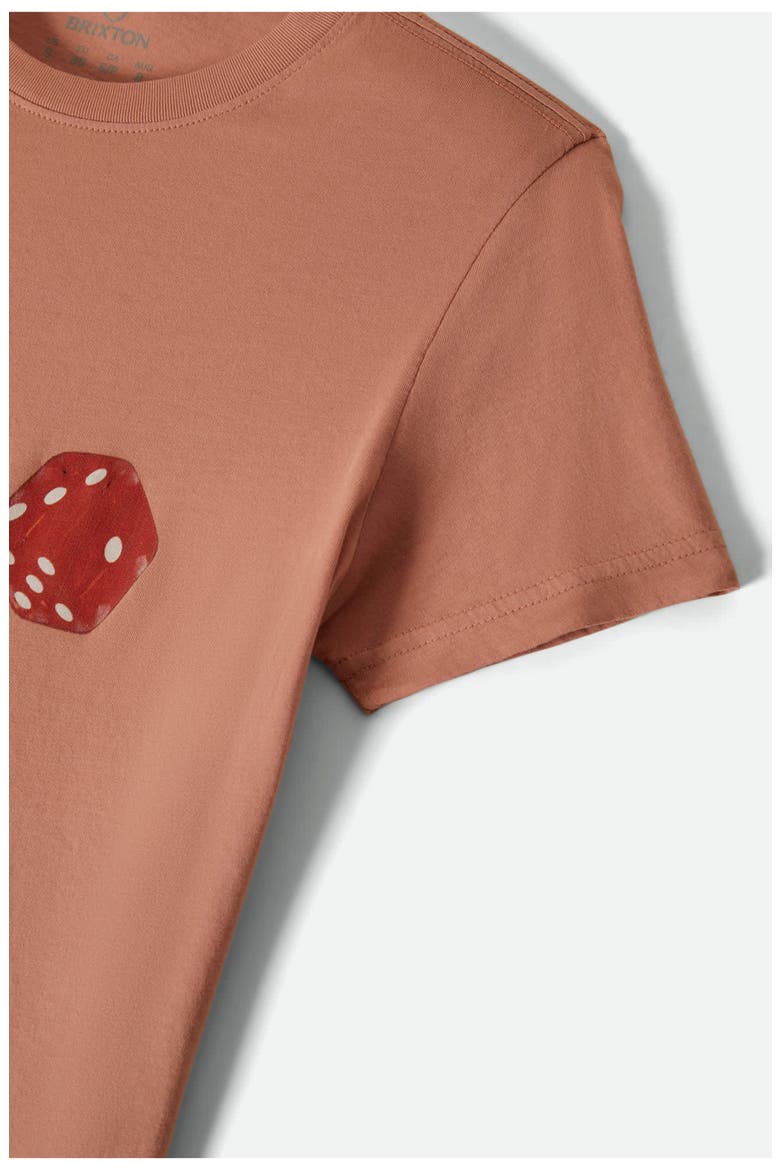 Tossed Dice Cotton Graphic T-Shirt, Alternate, color, ITALIAN CLAY