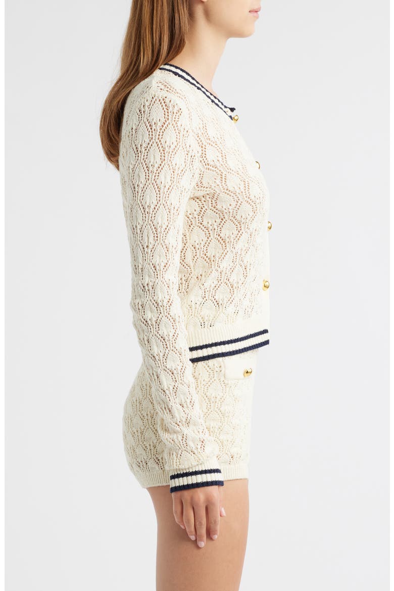 The Rookie Open Stitch Cardigan, Alternate, color, CREAM MULTI