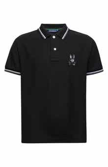 Psycho Bunny Kids' Baxter Cotton Pique Polo