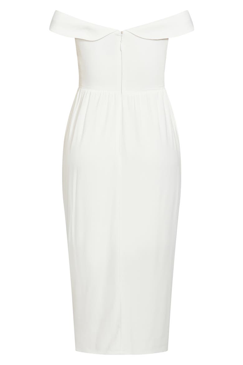 Ripple Love Off the Shoulder Maxi Dress, Alternate, color, IVORY