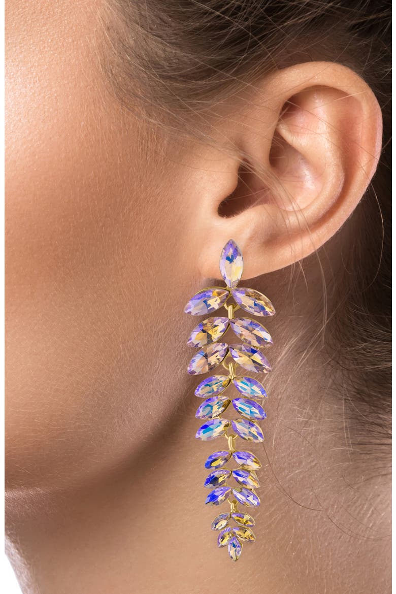 Marquise Drop Earrings (Nordstrom Exclusive), Alternate, color, CLEAR/ GOLD