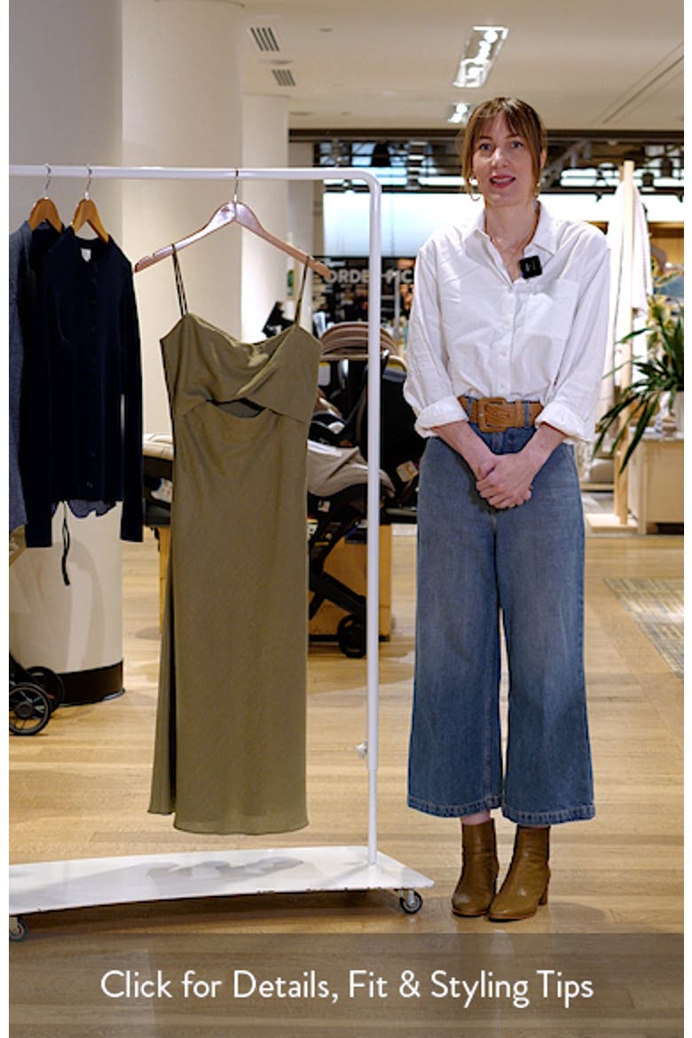 Jada Cutout Detail Linen Dress video