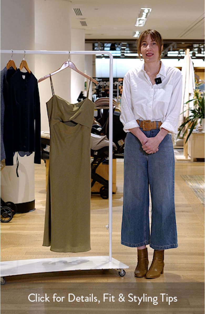 Jada Cutout Detail Linen Dress, sales video thumbnail