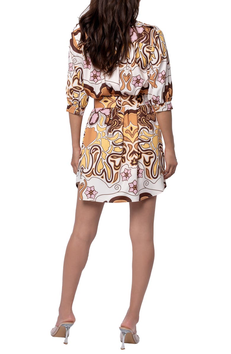 CIEBON Yori Floral Print Minidress, Alternate, color, 